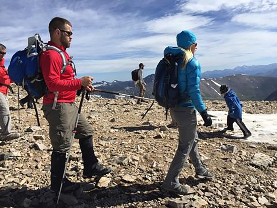 Guiding Aaron, a blind veteran and hero on Colorado 14,000 foot climb