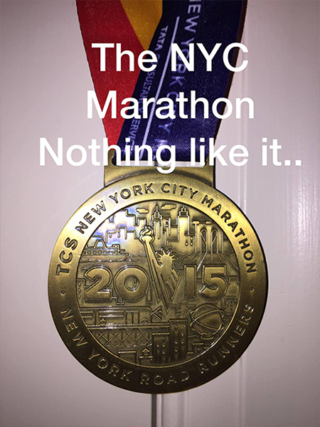 nyc marathon medal